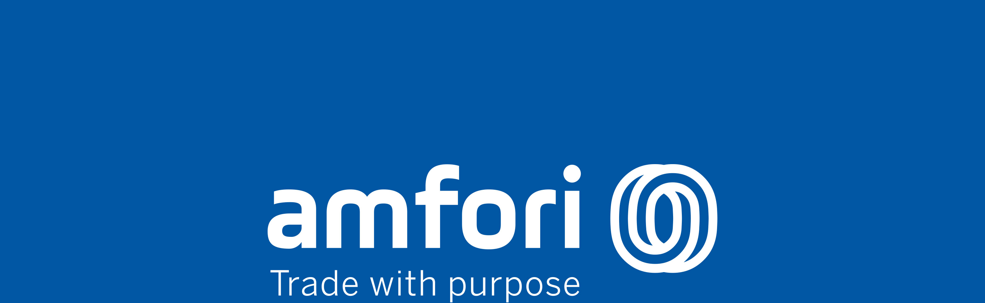 Amfori logo. Trade with purpose